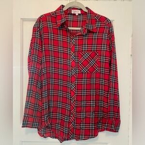 Jess Lea plaid blouse — Size Medium